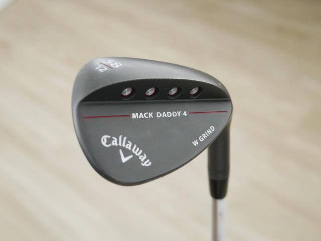 Wedge : Callaway : Wedge Callaway Mack Daddy 4 Milled Loft 58 ก้านเหล็ก Dynamic Gold S200