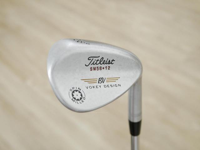 Wedge : Other : Wedge Titleist Vokey Design SPIN MILLED Loft 58 ก้านเหล็ก Dynamic Gold S200