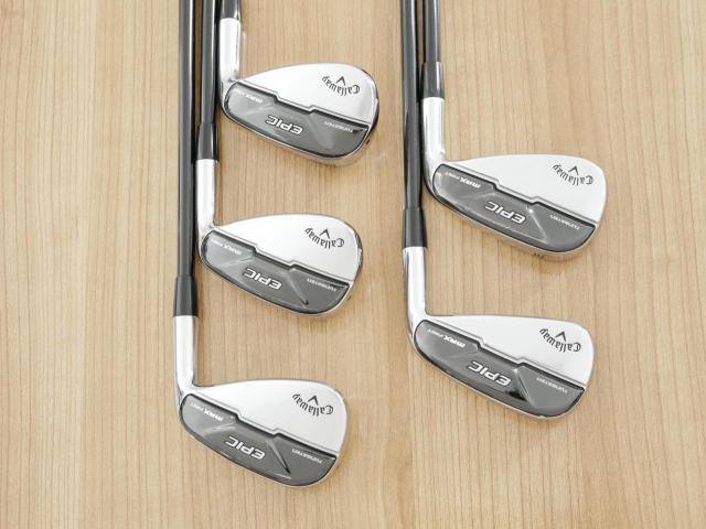 Iron set : Callaway : ชุดเหล็ก Callaway EPIC Max Fast (รุ่นแพงสุด ไกลสุดของ Callaway ปี 2021) มีเหล็ก 7-Pw,Aw (5 ชิ้น) ก้านกราไฟต์ Graphite Design RAUNE i60 Flex R