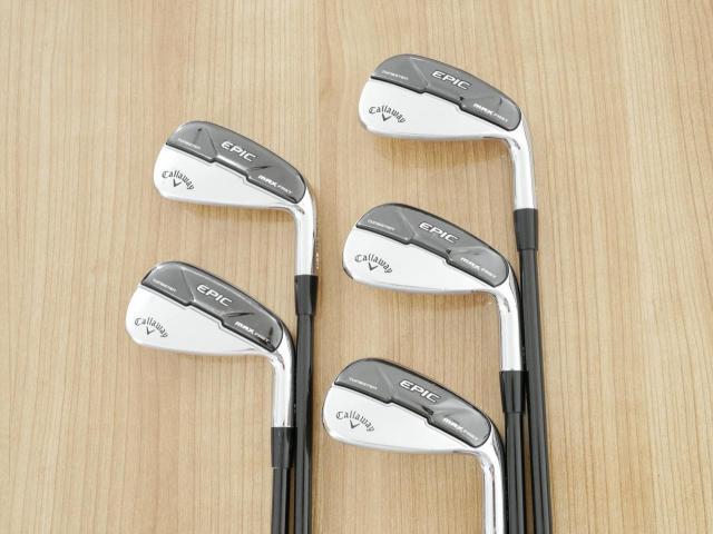 Iron set : Callaway : ชุดเหล็ก Callaway EPIC Max Fast (รุ่นแพงสุด ไกลสุดของ Callaway ปี 2021) มีเหล็ก 7-Pw,Aw (5 ชิ้น) ก้านกราไฟต์ Graphite Design RAUNE i60 Flex R