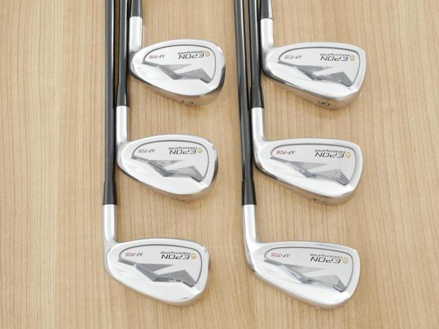 Iron set : Epon : ชุดเหล็ก EPON AF-706 Forged (ออกปี 2021 ใบใหญ่ ตีง่าย ไกล) มีเหล็ก 6-Pw,Tw (6 ชิ้น) ก้านกราไฟต์ Graphite Design RAUNE i75 Flex S
