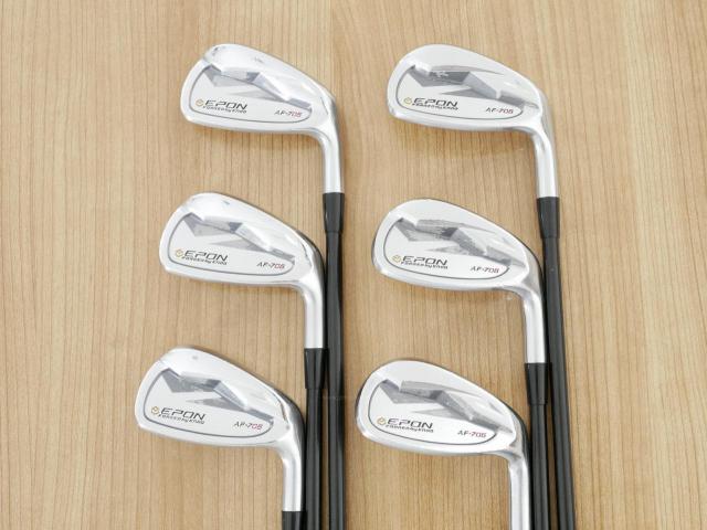 Iron set : Epon : ชุดเหล็ก EPON AF-706 Forged (ออกปี 2021 ใบใหญ่ ตีง่าย ไกล) มีเหล็ก 6-Pw,Tw (6 ชิ้น) ก้านกราไฟต์ Graphite Design RAUNE i75 Flex S