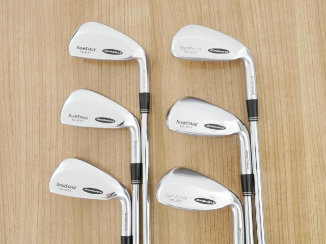 Iron set : Tourstage : ชุดเหล็ก Tourstage TS-211 Airmuscle มีเหล็ก 5-Pw (6 ชิ้น) ก้านเหล็ก NS Pro 950 Flex R