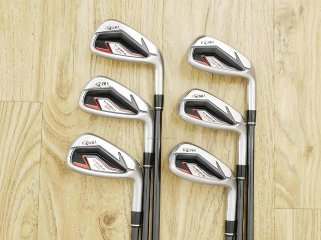 Iron set : Honma : ชุดเหล็ก Honma Tour World GS (ออกปี 2021 ใบใหญ่ ตีง่าย ไกล) มีเหล็ก 6-11 (6 ชิ้น) ก้านกราไฟต์ Honma Vizard 85 Flex SR