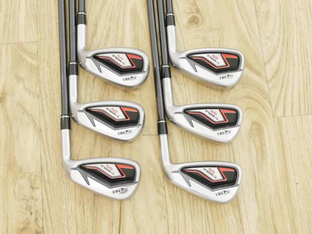 Iron set : Honma : ชุดเหล็ก Honma Tour World GS (ออกปี 2021 ใบใหญ่ ตีง่าย ไกล) มีเหล็ก 6-11 (6 ชิ้น) ก้านกราไฟต์ Honma Vizard 85 Flex SR
