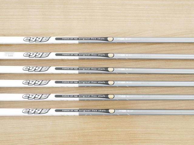 Iron set : PRGR : ชุดเหล็กกระเทย PRGR Super Egg Iron (ปี 2018 ตัวท๊อปสุด หน้าเด้งเกินกฏ ใช้แข่งไม่ได้ ตีไกมลมากๆ) มีเหล็ก 7-Pw,Aw,Sw (6 ชิ้น) ก้านกราไฟต์ Flex R (M-37)