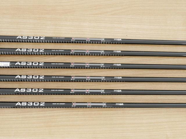 Iron set : PRGR : ชุดเหล็ก PRGR AS302 (ใบใหญ่ ตีง่าย) มีเหล็ก 6-Pw,Sw (6 ชิ้น) ก้านกราไฟต์ Flex R