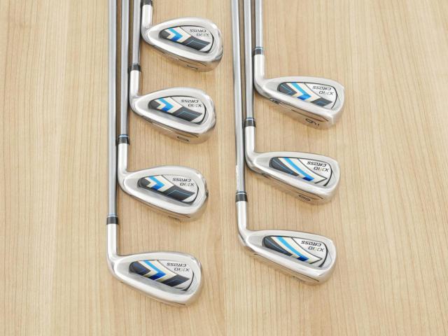 Iron set : XXIO : ชุดเหล็ก XXIO Cross 2 (ออกปี 2021 ตีไกลที่สุดของที่สุดจาก XXIO หน้าเด้งสุดๆ) มีเหล็ก 7-Pw,Aw,Dw,Sw (7 ชิ้น ตีไกลกว่าปกติ 2 เบอร์) ก้านกราไฟต์ MH-2000 Flex R