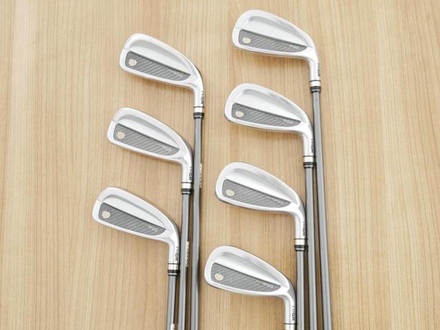 Iron set : PRGR : ชุดเหล็กกระเทย PRGR Super Egg Iron (รุ่นปี 2023 ตัวท๊อปสุด หน้าเด้งเกินกฏ ใช้แข่งไม่ได้ ตีไกลมากๆ) มีเหล็ก 5-Pw,Aw (7 ชิ้น) ก้านกราไฟต์ Flex SR (M-40)