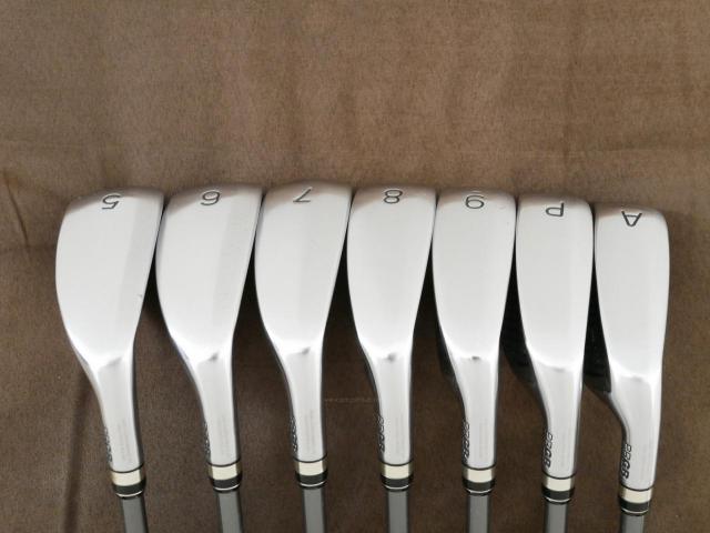 Iron set : PRGR : ชุดเหล็กกระเทย PRGR Super Egg Iron (รุ่นปี 2023 ตัวท๊อปสุด หน้าเด้งเกินกฏ ใช้แข่งไม่ได้ ตีไกลมากๆ) มีเหล็ก 5-Pw,Aw (7 ชิ้น) ก้านกราไฟต์ Flex SR (M-40)