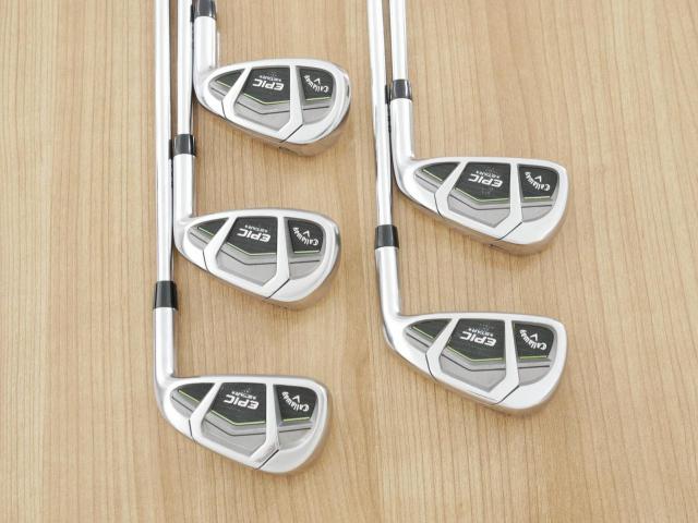 Iron set : Callaway : ชุดเหล็ก Callaway EPIC Star (ปี 2018 หน้าเด้ง โกงองศา ตีไกลมากๆ) มีเหล็ก 6-Pw (5 ชิ้น) ก้านเหล็ก NS Pro Zelos 7 Flex S