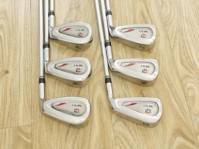 Iron set : Other Brand : ชุดเหล็ก Wilson TAB TC-1 (รุ่นท๊อปสุด หน้าเด้ง ตีไกล) มีเหล็ก 5-Pw (6 ชิ้น) ก้านเหล็ก NS Pro 950 Flex R