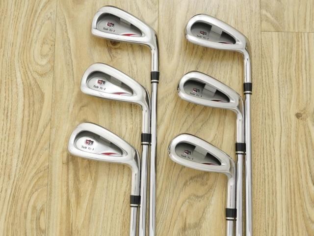 Iron set : Other Brand : ชุดเหล็ก Wilson TAB TC-1 (รุ่นท๊อปสุด หน้าเด้ง ตีไกล) มีเหล็ก 5-Pw (6 ชิ้น) ก้านเหล็ก NS Pro 950 Flex R