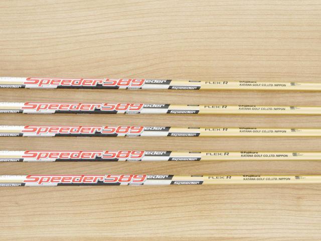Iron set : Katana : ชุดเหล็ก Katana Sword Sniper 589 (หน้าเด้ง) มีเหล็ก 6-Pw (5 ชิ้น) ก้านกราไฟต์ Speeder 589 Flex R