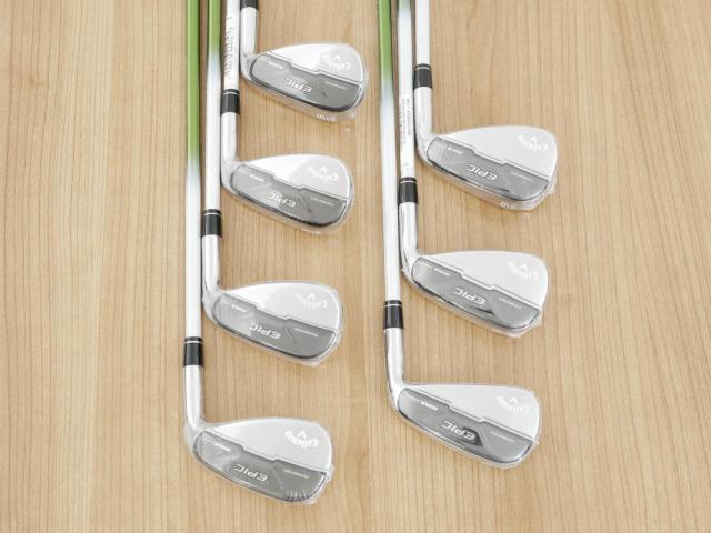 Lady club : All : **ของใหม่ ยังไม่แกะพลาสติก** ชุดเหล็ก Callaway EPIC Max Fast (รุ่นแพงสุด ไกลสุดของ Callaway ปี 2021) มีเหล็ก 7-Pw,Aw,Gw,Sw (7 ชิ้น) ก้านกราไฟต์ Mitsubishi ELDIO 40 Flex L