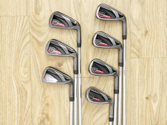 Iron set : Callaway : ชุดเหล็ก Callaway RAZR X Black มีเหล็ก 5-Pw,Sw (7 ชิ้น) ก้านเหล็ก NS Pro 950 Flex S