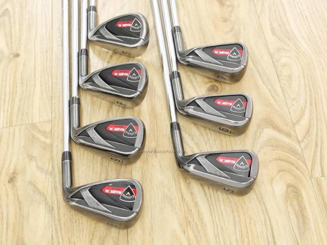 Iron set : Callaway : ชุดเหล็ก Callaway RAZR X Black มีเหล็ก 5-Pw,Sw (7 ชิ้น) ก้านเหล็ก NS Pro 950 Flex S