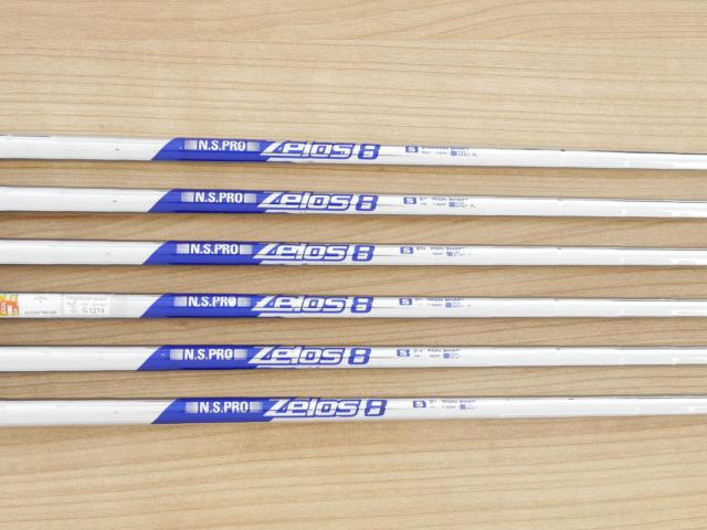 Iron set : Callaway : ชุดเหล็ก Callaway APEX Forged (รุ่นปี 2022) มีเหล็ก 5-Pw (6 ชิ้น) ก้านเหล็ก NS Pro ZELOS 8 Flex S