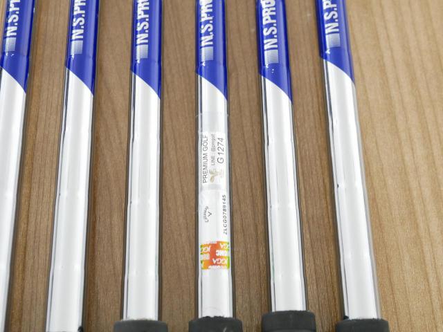 Iron set : Callaway : ชุดเหล็ก Callaway APEX Forged (รุ่นปี 2022) มีเหล็ก 5-Pw (6 ชิ้น) ก้านเหล็ก NS Pro ZELOS 8 Flex S