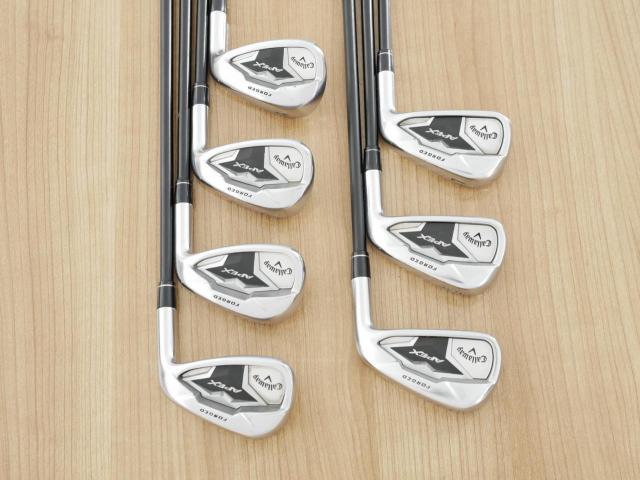 Iron set : Callaway : ชุดเหล็ก Callaway APEX Forged (ปี 2020) มีเหล็ก 5-Pw,Aw (7 ชิ้น) ก้านกราไฟต์ Fujikura Speeder Evolution Flex R