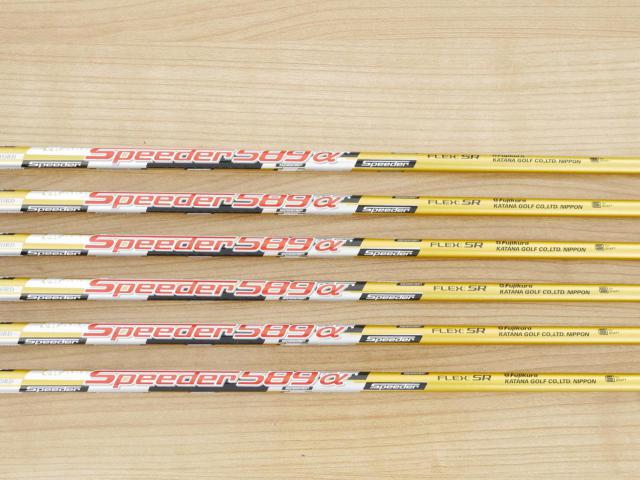 Iron set : Katana : ชุดเหล็ก Katana Sword ATC-589a (หน้าเด้ง) มีเหล็ก 6-Pw,Aw (6 ชิ้น) ก้านกราไฟต์ Fujikura Speeder 589 Flex SR