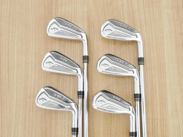 Iron set : Callaway : ชุดเหล็ก Callaway EPIC Forged Star (รุ่นท้อปสุด ปี 2020 ตีไกลกว่าปกติ 2 เบอร์) มีเหล็ก 6-Pw,Aw (6 ชิ้น) ก้านเหล็ก NS Pro 950 NEO Flex S