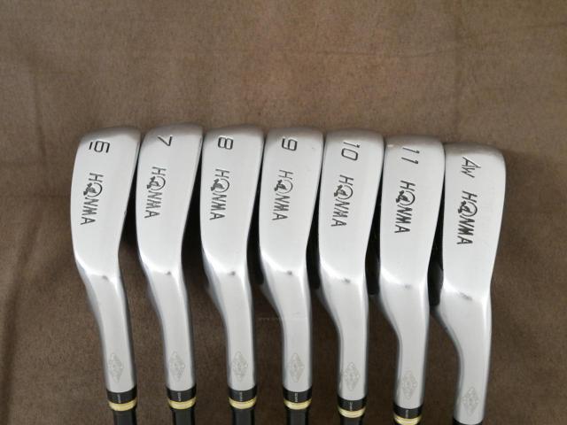 Iron set : Honma : ชุดเหล็ก Honma Beres IS-02 (หน้าเด้ง Forged) มีเหล็ก 6-11,Aw (7 ชิ้น เทียบเท่า 5-Pw,Aw) ก้าน ARMRQ 6 (54) Flex R (2 ดาว)