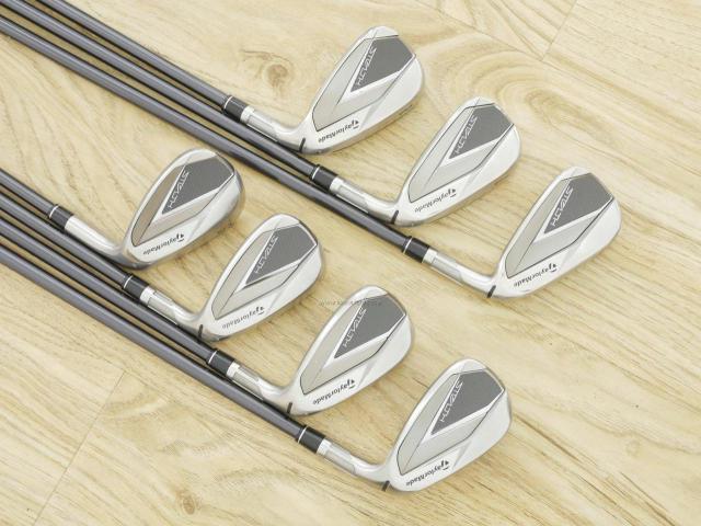 Iron set : Taylormade : ชุดเหล็ก Taylormade Stealth (รุ่นล่าสุด ออกปี 2022 Japan Spec.) มีเหล็ก 6-Pw,Aw,Sw (7 ชิ้น) ก้านกราไฟต์ Mitsubishi Tensei TM60 Flex R