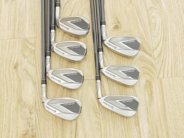 Iron set : Taylormade : ชุดเหล็ก Taylormade Stealth (รุ่นล่าสุด ออกปี 2022 Japan Spec.) มีเหล็ก 6-Pw,Aw,Sw (7 ชิ้น) ก้านกราไฟต์ Mitsubishi Tensei TM60 Flex R