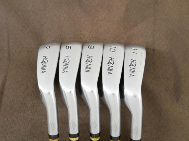 Iron set : Honma : ชุดเหล็ก Honma Beres IS-02 (หน้าเด้ง Forged) มีเหล็ก 7-11 (5 ชิ้น เทียบเท่า 6-Pw) ก้าน ARMRQ 6 (49) Flex R (2 ดาว)