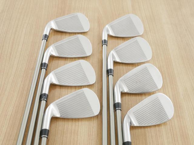 Iron set : PRGR : ชุดเหล็ก PRGR GN502 Maraging Face มีเหล็ก 5-Pw,Aw,Sw (8 ชิ้น) ก้านกราไฟต์ Flex SR (M-40)