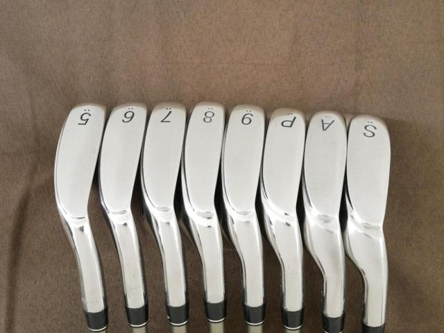 Iron set : PRGR : ชุดเหล็ก PRGR GN502 Maraging Face มีเหล็ก 5-Pw,Aw,Sw (8 ชิ้น) ก้านกราไฟต์ Flex SR (M-40)