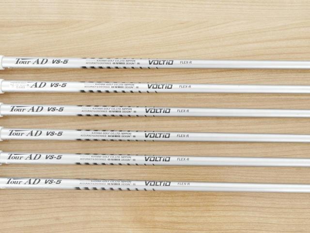 Iron set : Katana : ชุดเหล็กกระเทย Katana Voltio III G Series Hi (ตีง่าย ไกลมาก) มีเหล็ก 7-Pw,Aw,Sw (6 ชิ้น ระยะเทียบเท่า เหล็ก 6-Pw,Sw) ก้าน Tour AD VS-5 Flex R