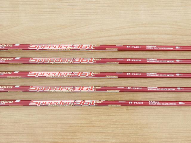 Iron set : Katana : ชุดเหล็ก Katana Voltio NINJA 880Hi Silver (รุ่นท็อปสุด ออกปี 2018 ตีง่าย ไกล สวยมากๆ) มีเหล็ก 6-Pw (5 ชิ้น) ก้านกราไฟต์ Fujikura Speeder 361 Flex R