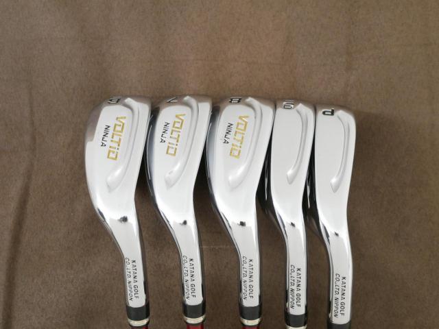 Iron set : Katana : ชุดเหล็ก Katana Voltio NINJA 880Hi Silver (รุ่นท็อปสุด ออกปี 2018 ตีง่าย ไกล สวยมากๆ) มีเหล็ก 6-Pw (5 ชิ้น) ก้านกราไฟต์ Fujikura Speeder 361 Flex R