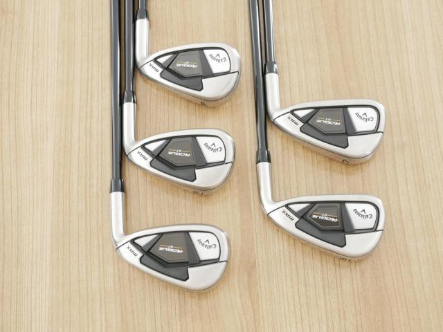 Iron set : Callaway : ชุดเหล็ก Callaway Rogue ST Max (ออกปี 2022 ตีง่าย ไกลมาก) มีเหล็ก 6-Pw (5 ชิ้น) ก้านกราไฟต์ Mitsubishi TENSEI CR 55 Flex R