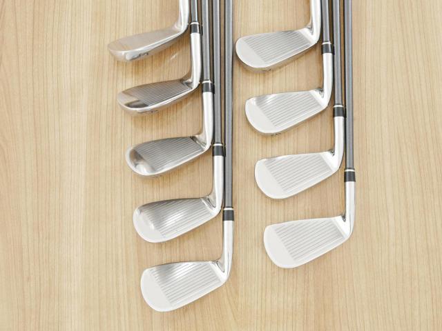 Iron set : Other Brand : ชุดเหล็ก Wilson TAB TC-1 (รุ่นท๊อปสุด หน้าเด้ง ตีไกล) มีเหล็ก 4-Pw,Aw,Sw (9 ชิ้น) ก้านกราไฟต์ Flex R