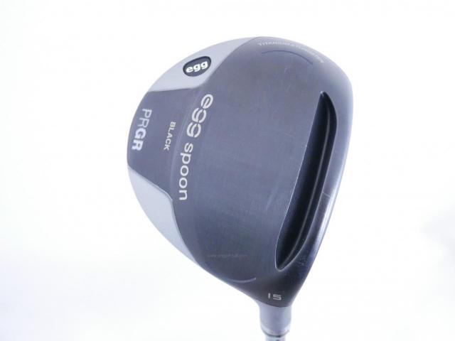 Fairway Wood : PRGR : หัวไม้ 3 PRGR Egg Spoon BLACK (ปี 2022) Loft 15 ก้าน Mitsubishi Diamana Flex S