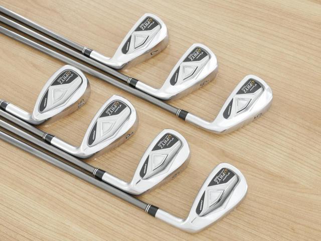 Iron set : Tourstage : ชุดเหล็ก Tourstage PHYZ Forged (ซีรี่ย์ท๊อป นุ่มไกล) มีเหล็ก 5-Pw,Aw (7 ชิ้น) ก้านกราไฟต์ Flex R