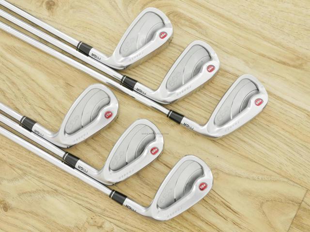 Iron set : PRGR : ชุดเหล็ก PRGR NEW Egg Forged (รุ่นปี 2020 ตีง่ายและไกลมากๆ เด้งสุดๆ COR 0.82) มีเหล็ก 6-Pw,Aw (6 ชิ้น) ก้านเหล็ก NS Pro 950 NEO Flex R