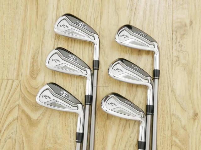 Iron set : Callaway : ชุดเหล็ก Callaway EPIC Forged Star (รุ่นท้อปสุด ปี 2020 ตีไกลกว่าปกติ 2 เบอร์) มีเหล็ก 6-Pw,Aw (6 ชิ้น) ก้านกราไฟต์ Fujikura Speeder Evolution Flex SR
