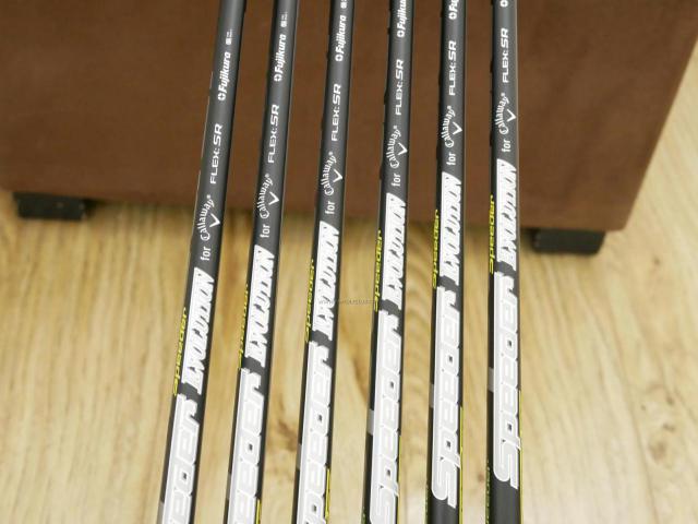 Iron set : Callaway : ชุดเหล็ก Callaway EPIC Forged Star (รุ่นท้อปสุด ปี 2020 ตีไกลกว่าปกติ 2 เบอร์) มีเหล็ก 6-Pw,Aw (6 ชิ้น) ก้านกราไฟต์ Fujikura Speeder Evolution Flex SR