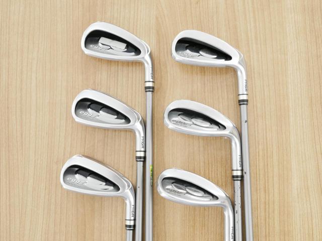 Iron set : PRGR : ชุดเหล็กกระเทย PRGR Egg PC (รุ่นปี 2019 ตีง่ายและไกลมากๆ โกงสุดๆ) มีเหล็ก 7-Pw,As,Sw (6 ชิ้น) ก้านกราไฟต์ M-37 Flex R