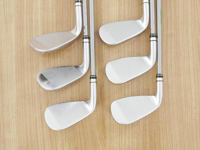 Iron set : PRGR : ชุดเหล็กกระเทย PRGR Egg PC (รุ่นปี 2019 ตีง่ายและไกลมากๆ โกงสุดๆ) มีเหล็ก 7-Pw,As,Sw (6 ชิ้น) ก้านกราไฟต์ M-37 Flex R