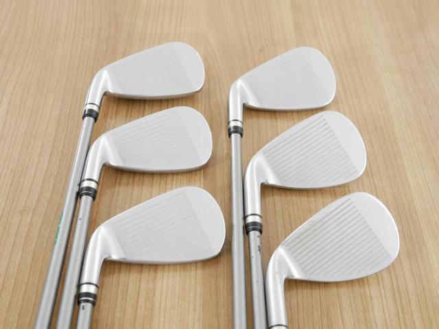 Iron set : PRGR : ชุดเหล็กกระเทย PRGR Egg PC (รุ่นปี 2019 ตีง่ายและไกลมากๆ โกงสุดๆ) มีเหล็ก 7-Pw,As,Sw (6 ชิ้น) ก้านกราไฟต์ M-37 Flex R