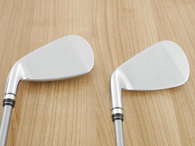 Iron set : PRGR : ชุดเหล็กกระเทย PRGR Egg PC (รุ่นปี 2019 ตีง่ายและไกลมากๆ โกงสุดๆ) มีเหล็ก 7-Pw,As,Sw (6 ชิ้น) ก้านกราไฟต์ M-37 Flex R