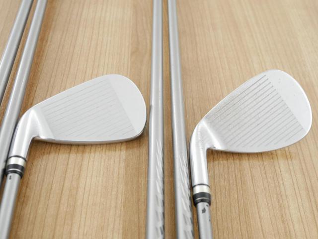 Iron set : PRGR : ชุดเหล็กกระเทย PRGR Egg PC (รุ่นปี 2019 ตีง่ายและไกลมากๆ โกงสุดๆ) มีเหล็ก 7-Pw,As,Sw (6 ชิ้น) ก้านกราไฟต์ M-37 Flex R