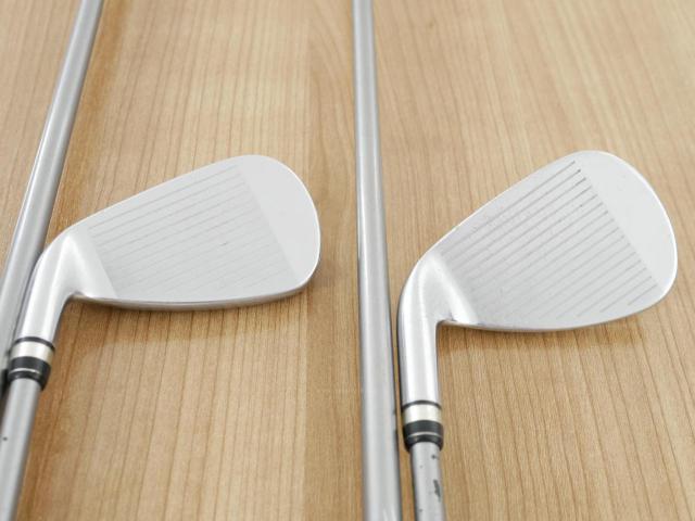 Iron set : PRGR : ชุดเหล็กกระเทย PRGR Egg PC (รุ่นปี 2019 ตีง่ายและไกลมากๆ โกงสุดๆ) มีเหล็ก 7-Pw,As,Sw (6 ชิ้น) ก้านกราไฟต์ M-37 Flex R