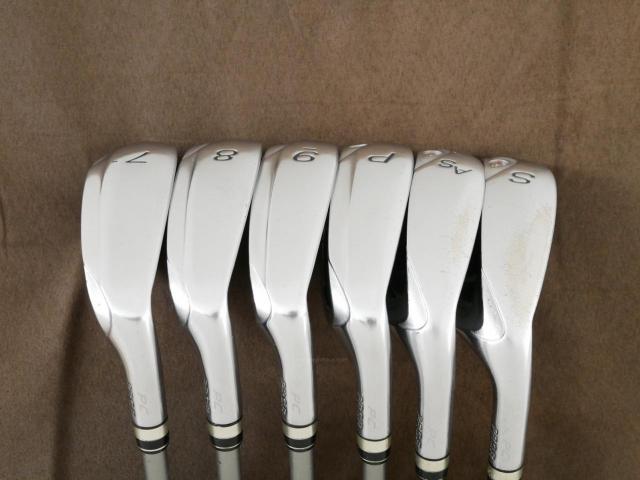 Iron set : PRGR : ชุดเหล็กกระเทย PRGR Egg PC (รุ่นปี 2019 ตีง่ายและไกลมากๆ โกงสุดๆ) มีเหล็ก 7-Pw,As,Sw (6 ชิ้น) ก้านกราไฟต์ M-37 Flex R