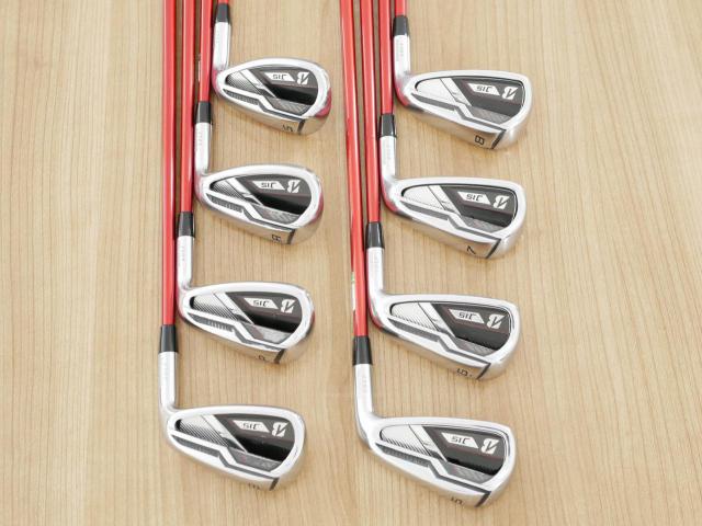 Iron set : Bridgestone : ชุดเหล็ก Bridgestone J15 (ตีง่าย ไกล) มีเหล็ก 5-Pw,Aw,Sw (8 ชิ้น) ก้านกราไฟต์ Tour AD Flex S